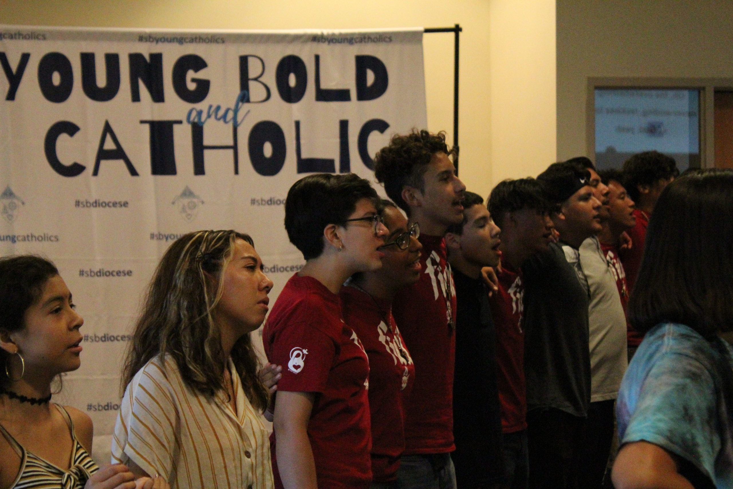 Young Bold Catholic banner